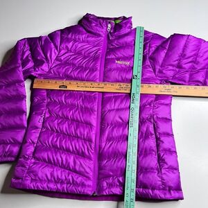 Marmot Womens Purple Quilted Puffer Jacket Full Zip Insulated Coat Ripstop Small
